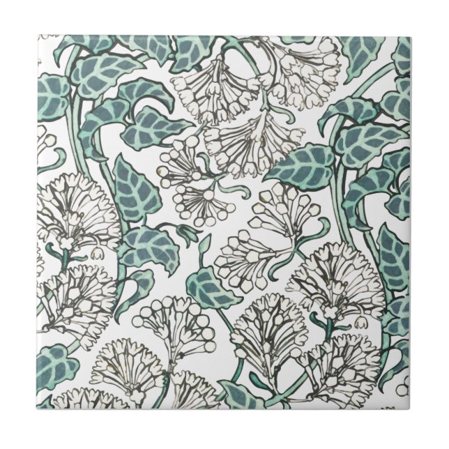 Ivy & Floral Tile (Front)