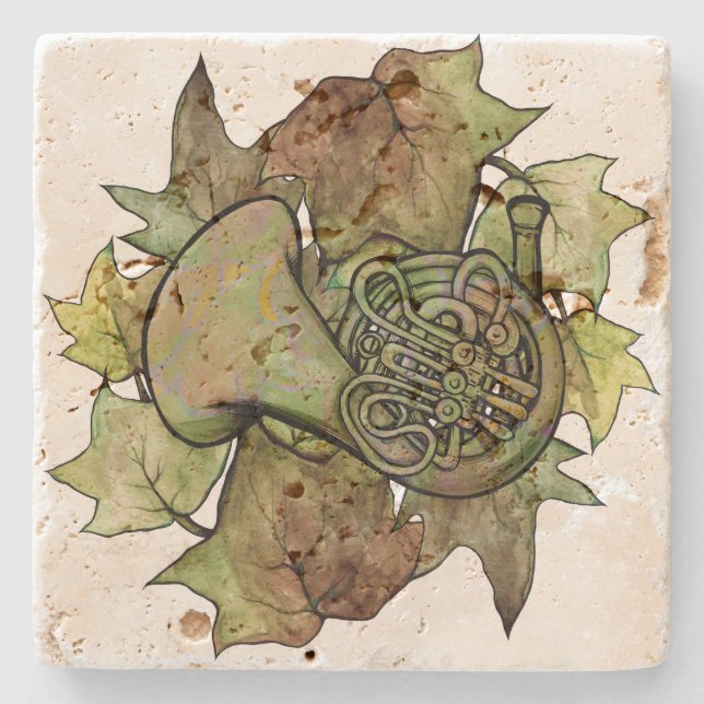 Ivy French Horn                                    Stone Coaster (Front)