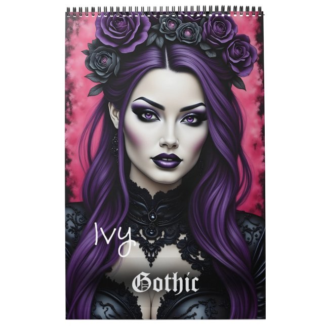 Ivy Gothic Fashion Collectable Art Calendar (Cover)