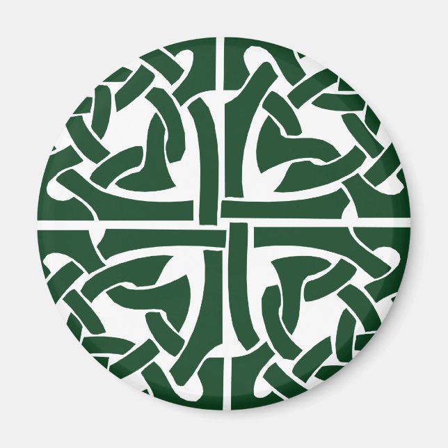 Ivy Green Celtic Knotwork Magnet (Front)