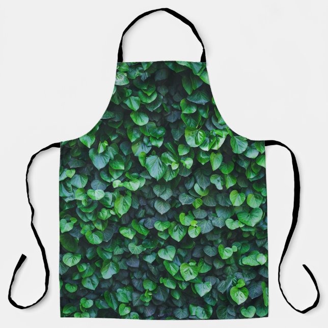 Ivy green wall: natural surface. apron (Front)