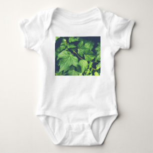 Ivy Leaf Green Leaves Baby Bodysuit