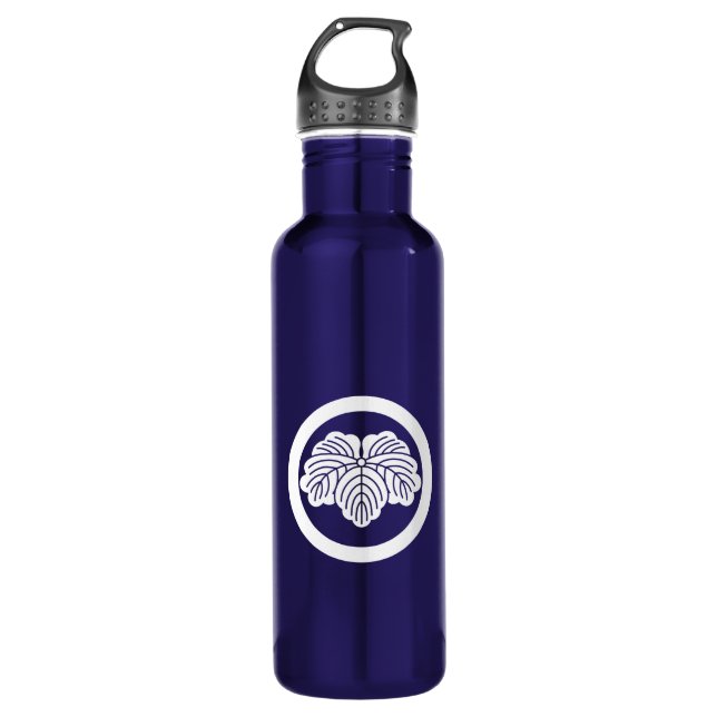 Ivy leaf in circle 710 ml water bottle (Front)