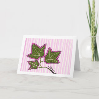 Ivy Leaf Sun Frameable Card