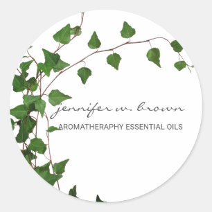 Ivy Minimal Classic Round Sticker