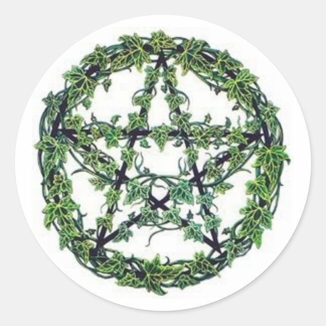 Ivy Pentacle Sticker (Front)