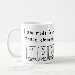 Ivy periodic table name mug
