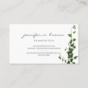 Ivy Plant Green Leaf Business Card