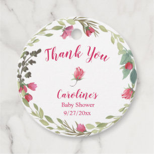 Ivy Rose Baby Shower Thank You Favour Tags