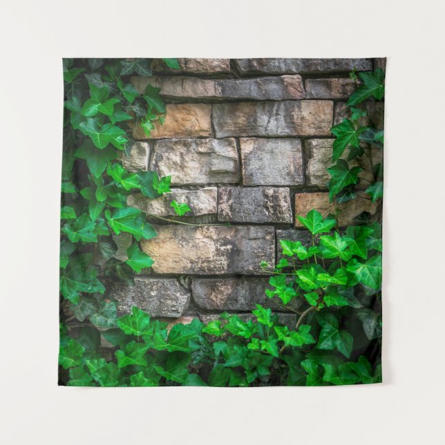Ivy vine leaf plant broadleaf tapestry (Front)