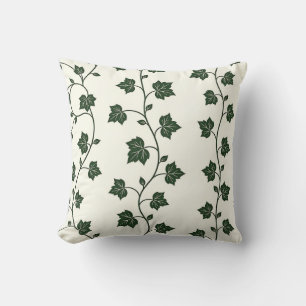 Ivy Vine Seamless Pattern Classic Green Cushion
