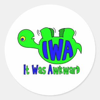 IWA CLASSIC ROUND STICKER