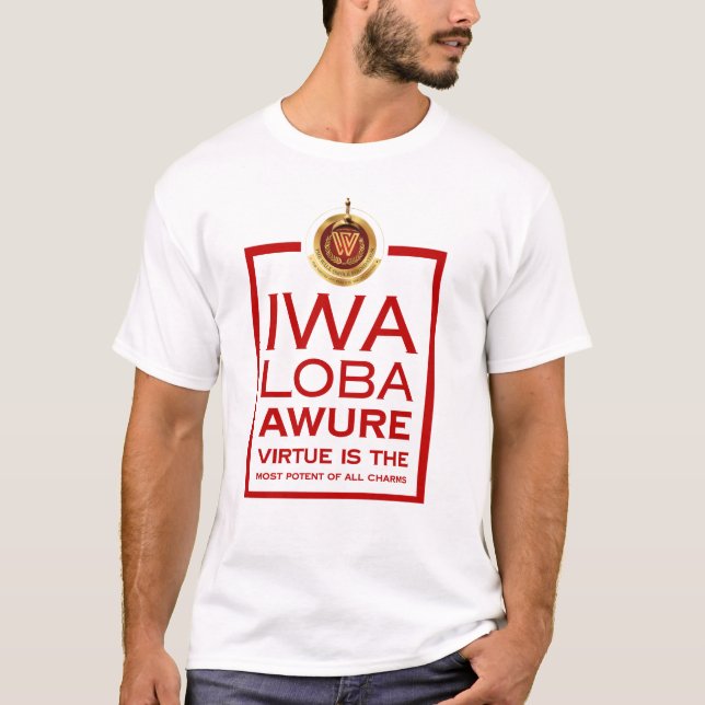 Iwa loba awure tshirt white (Front)