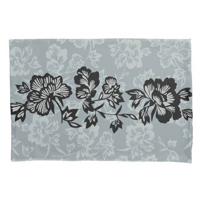 Iwalani Vintage Hawaiian Floral Band Reversible Pillowcase (Front)