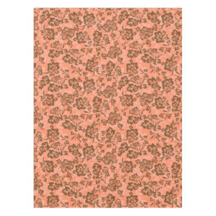 Iwalani Vintage Hawaiian Papaya Floral Tablecloth