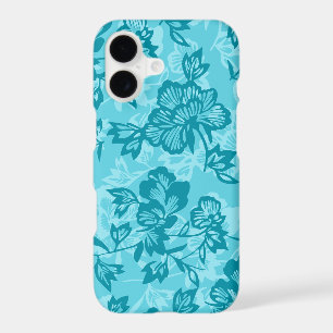 Iwalani Vintage Hawaiian Teal Floral