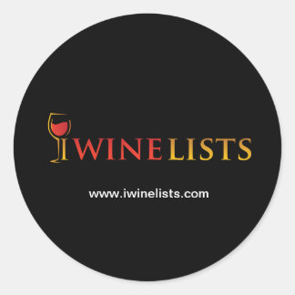 iWineLists Round Sticker