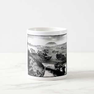 Iwo Jima Beach Painting Coffee Mug