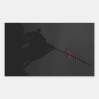 Iwo Jima Flag Rectangular Sticker