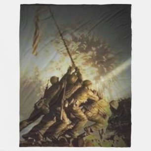IWO JIMA FLEECE BLANKET