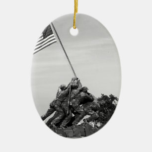 Iwo Jima Memorial Ceramic Tree Decoration