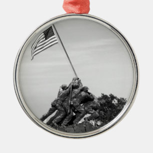 Iwo Jima Memorial Metal Tree Decoration