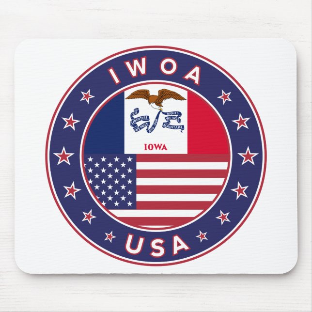 Iwoa Mouse Mat (Front)