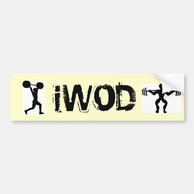iWOD Bumper Sticker (Front)