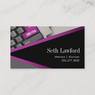 iWrite - Novelist Writer Editor Business Card