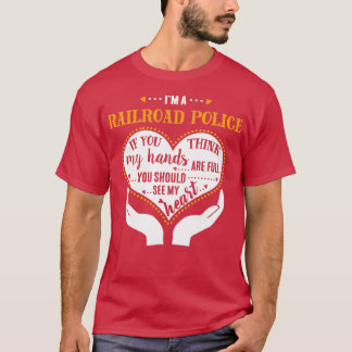 Ix27m A Railroad Police Proud Railroad Police T-Shirt