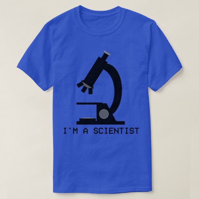 Ix27m A Scientist Microscope Logo T-Shirt (Design Front)