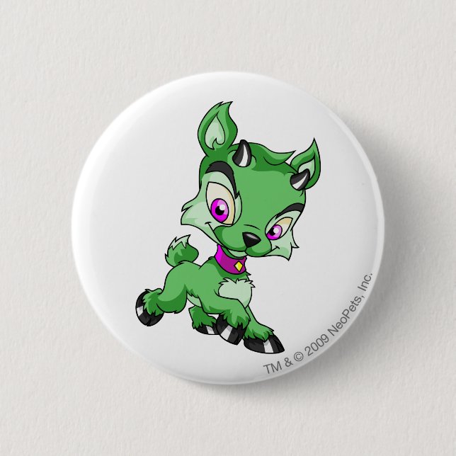 Ixi Green 6 Cm Round Badge (Front)