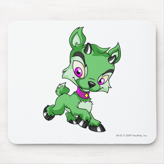 Ixi Green Mouse Mat (Front)