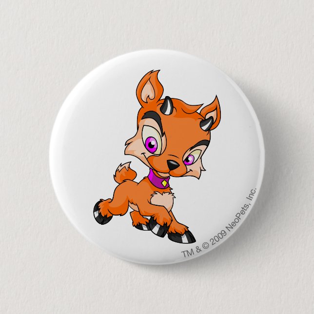 Ixi Orange 6 Cm Round Badge (Front)