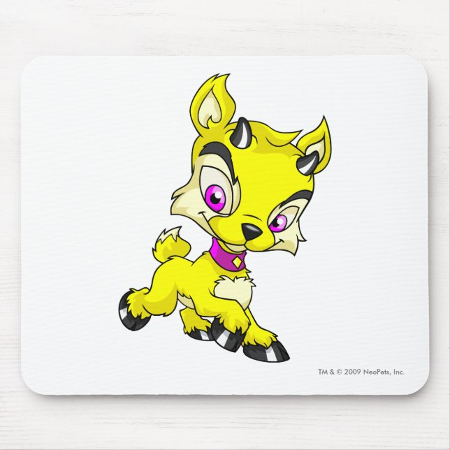 Ixi Yellow Mouse Mat (Front)