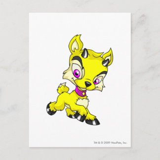 Ixi Yellow Postcard