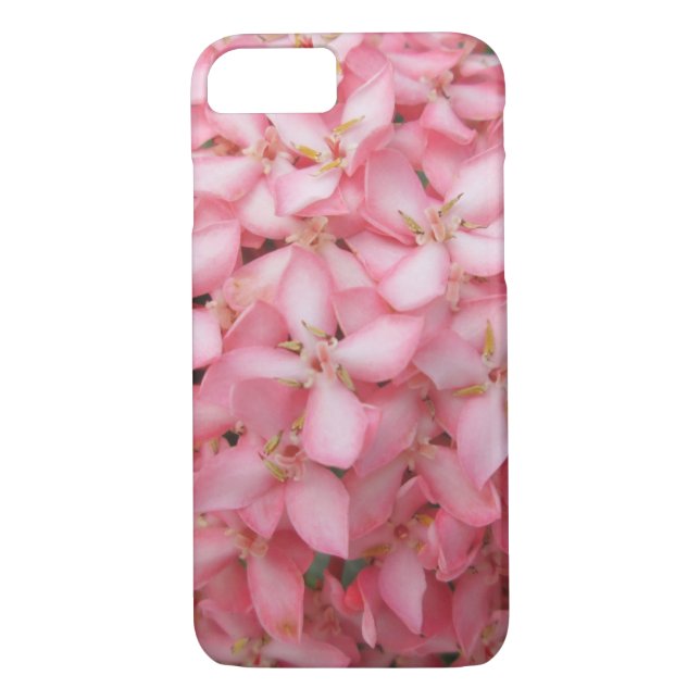 Ixora Pink Garden Plant Case-Mate iPhone Case (Back)