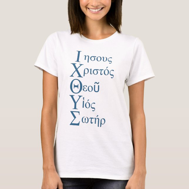 IXOYE Acrostic (Blue) T-Shirt (Front)