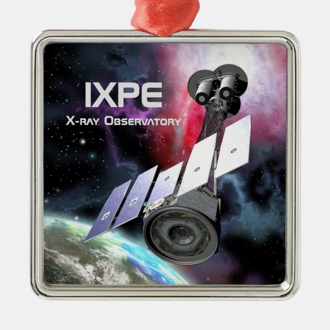 IXPE X-Ray Observatory Metal Tree Decoration (Front)