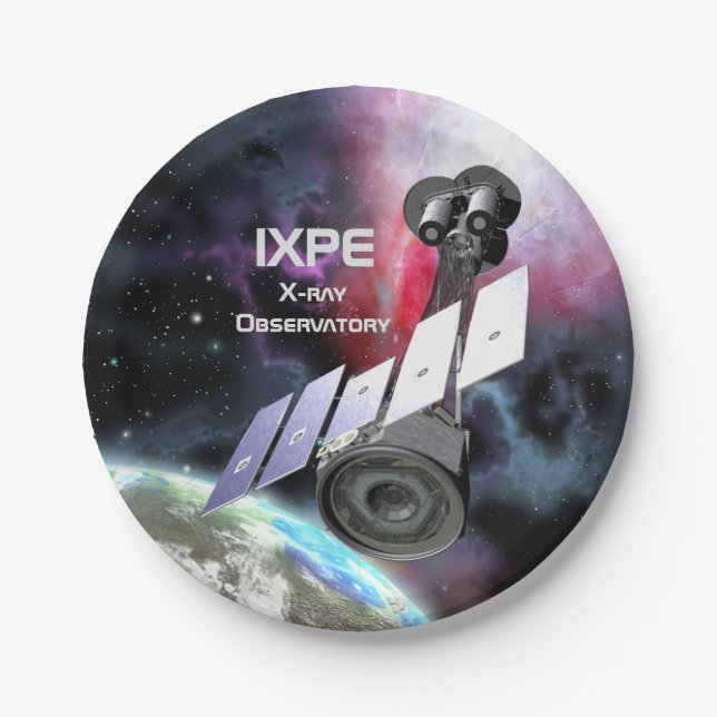 IXPE X-Ray Observatory Paper Plate (Front)