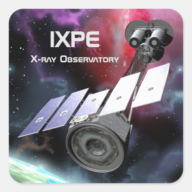 IXPE X-Ray Observatory Square Sticker (Front)