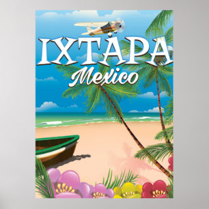 Ixtapa Mexico Beach poster