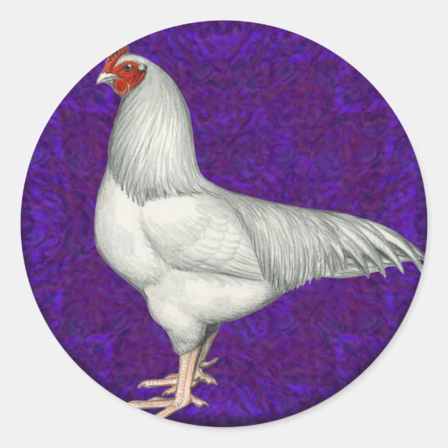 Ixworth Rooster Classic Round Sticker (Front)