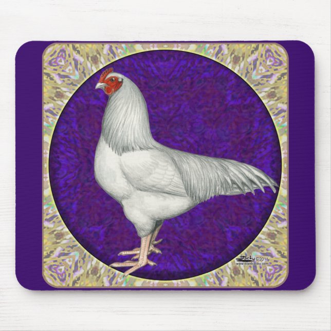 Ixworth Rooster Mouse Mat (Front)