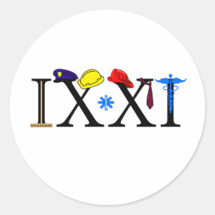 IXXI  Remember 9-11 Classic Round Sticker