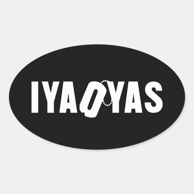 IYAOYAS OVAL STICKER (Front)