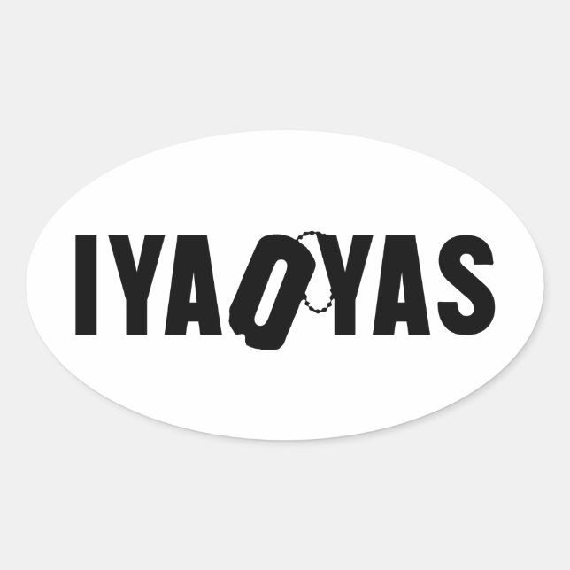 IYAOYAS OVAL STICKER (Front)