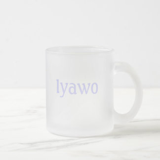 Iyawo Frosted Glass Coffee Mug
