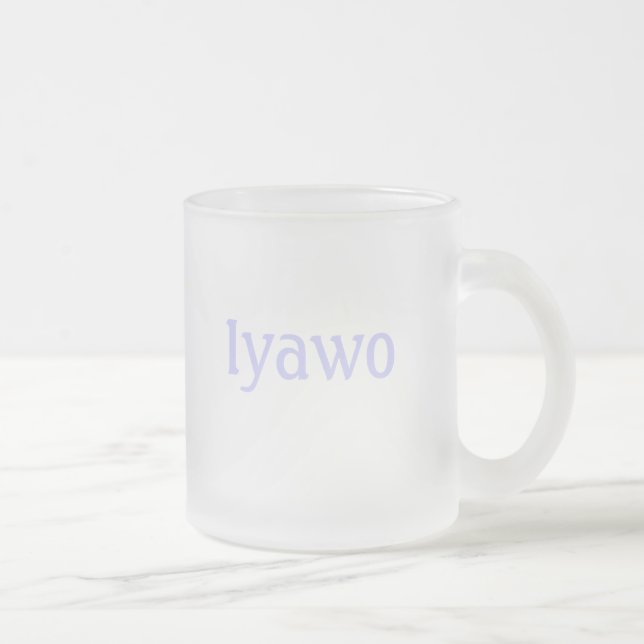 Iyawo Frosted Glass Coffee Mug (Right)