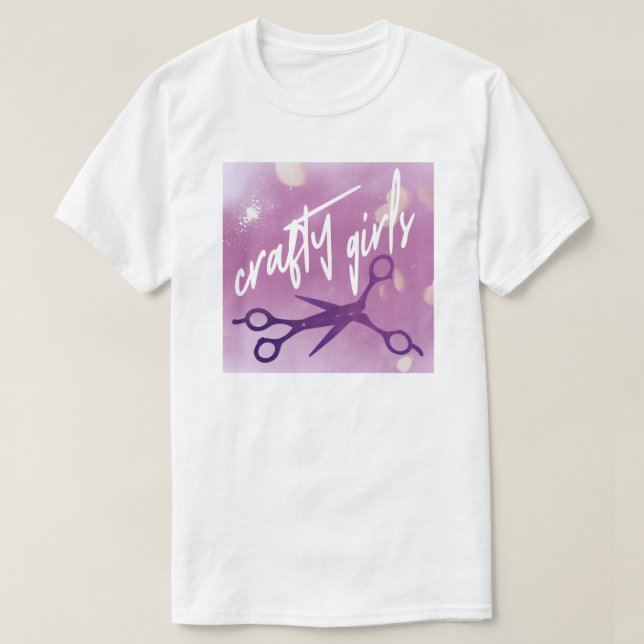 IYKYK Subtle Sapphic, wlw, Crafty Girls Scissors T-Shirt (Design Front)